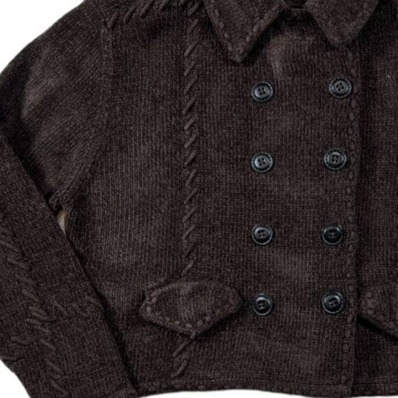 Lisa Nichols Vintage Brown Sweater Jacket | Size L - Picture 3 of 4